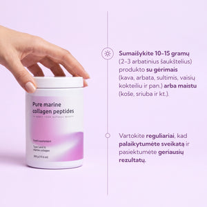 Gryni jūrinio kolageno peptidai (milteliai)