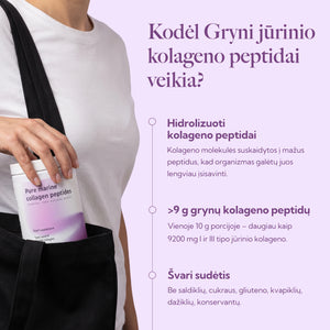 Gryni jūrinio kolageno peptidai (milteliai)